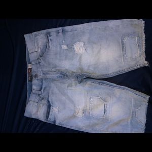 Mens denim shorts